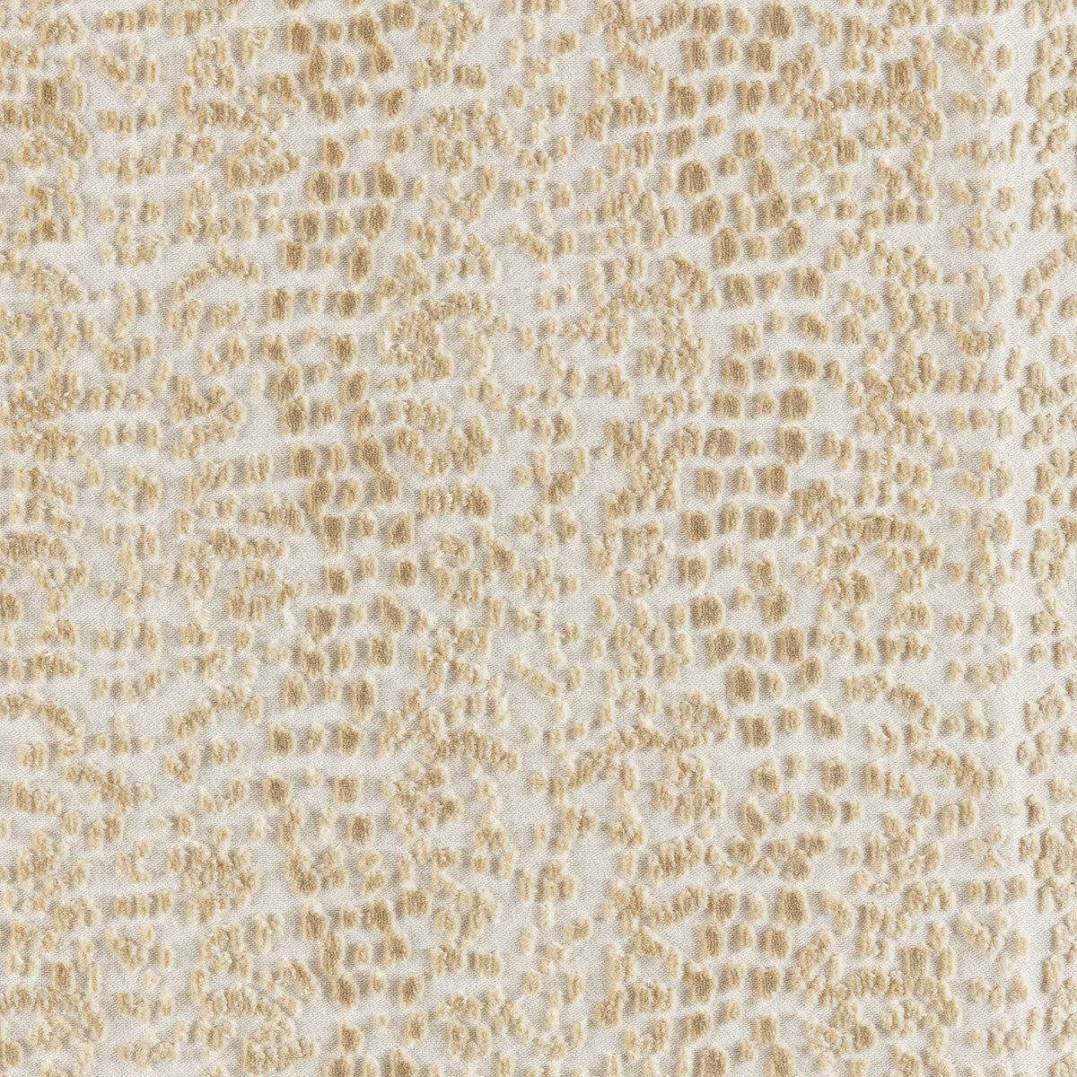 Les Touches Velvet fabric in ivory color - pattern number 8025101.1.0 - by Brunschwig &amp; Fils in the Galerie Velvets collection