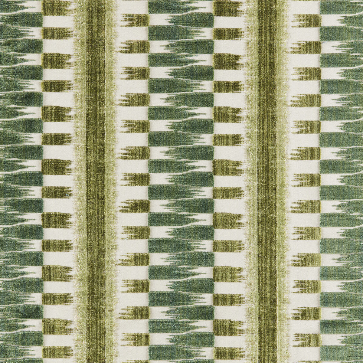 Flamme Velvet fabric in leaf color - pattern number 8025102.33.0 - by Brunschwig &amp; Fils in the Galerie Velvets collection