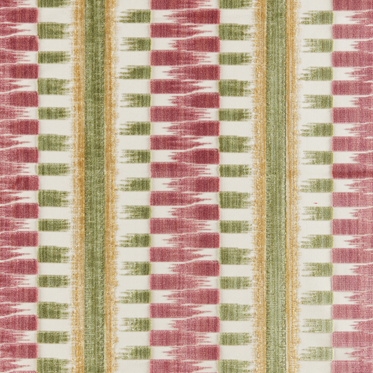 Flamme Velvet fabric in spring color - pattern number 8025102.73.0 - by Brunschwig &amp; Fils in the Galerie Velvets collection