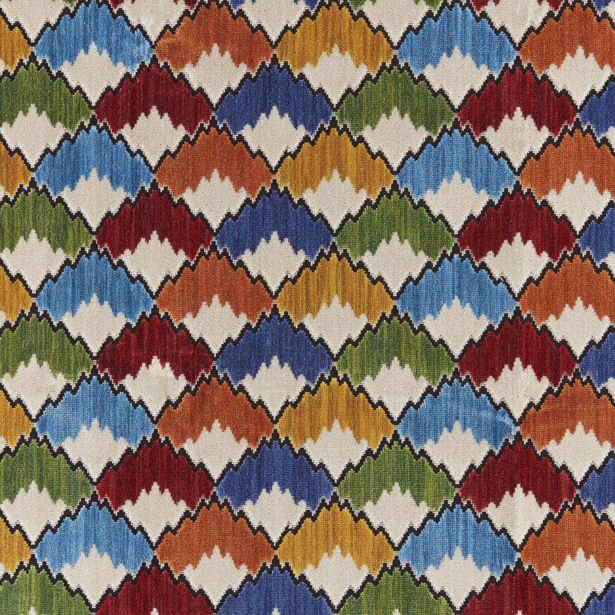 Marais Velvet fabric in primary color - pattern number 8025105.195.0 - by Brunschwig &amp; Fils in the Galerie Velvets collection