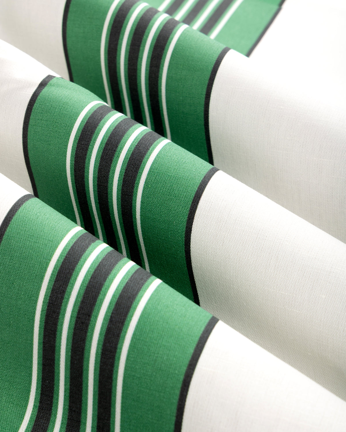 Rayure Marcellin fabric in Green color - pattern number 8025113.3.0 - by Brunschwig &amp; Fils in the Madeleine Castaing III collection