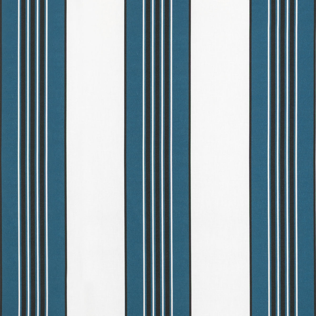Rayure Marcellin fabric in Blue color - pattern number 8025113.5.0 - by Brunschwig &amp; Fils in the Madeleine Castaing III collection