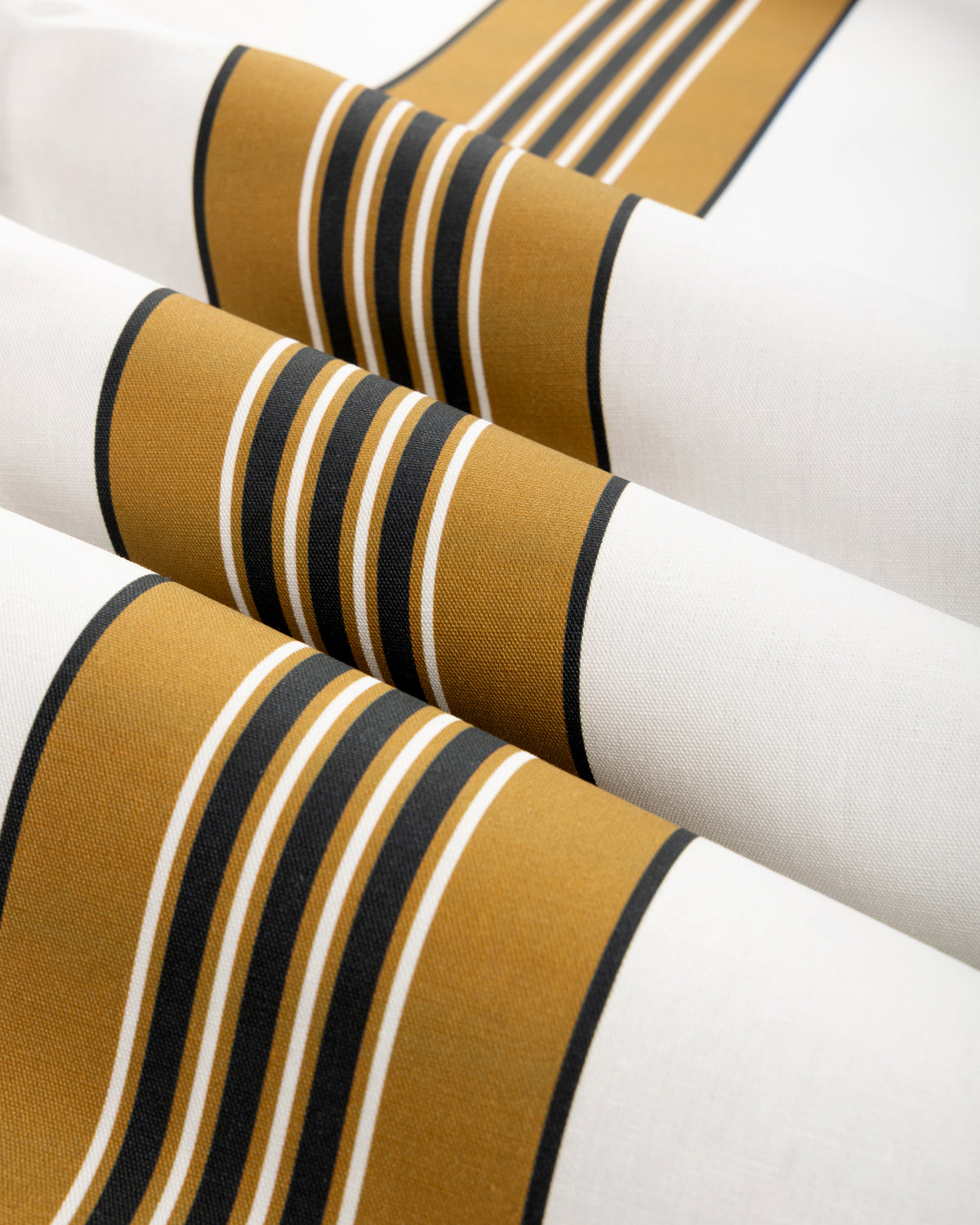 Rayure Marcellin fabric in Cognac color - pattern number 8025113.6.0 - by Brunschwig &amp; Fils in the Madeleine Castaing III collection