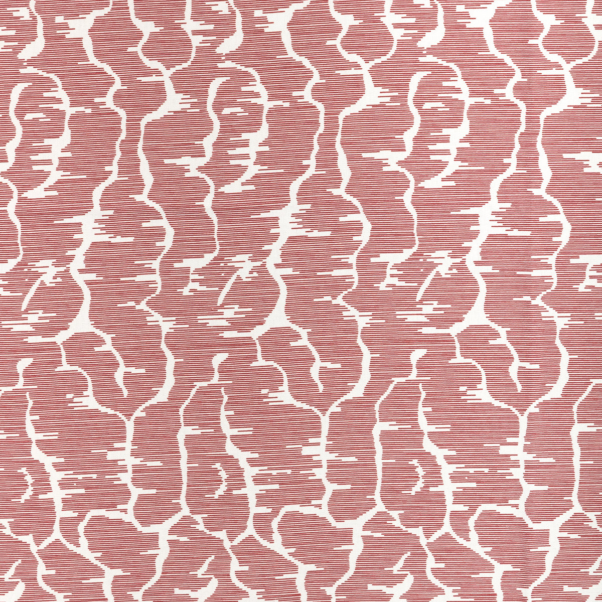 Leves fabric in Rouge color - pattern number 8025114.19.0 - by Brunschwig &amp; Fils in the Madeleine Castaing III collection