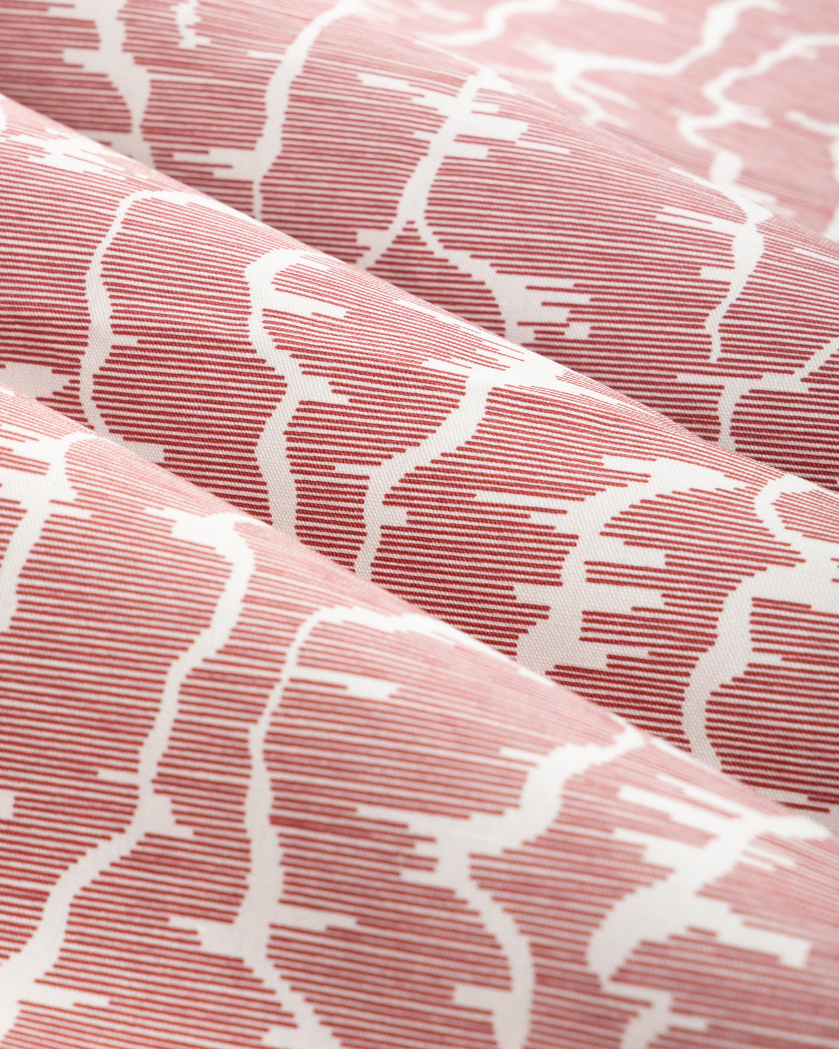 Leves fabric in Rouge color - pattern number 8025114.19.0 - by Brunschwig &amp; Fils in the Madeleine Castaing III collection