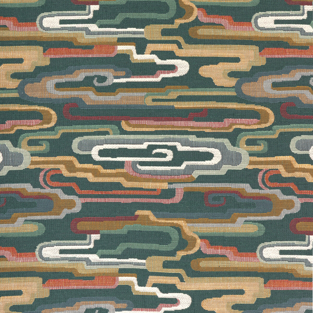 Nuage Tapestry fabric in green color - pattern number 8025119.53.0 - by Brunschwig &amp; Fils in the Grand Voyage collection