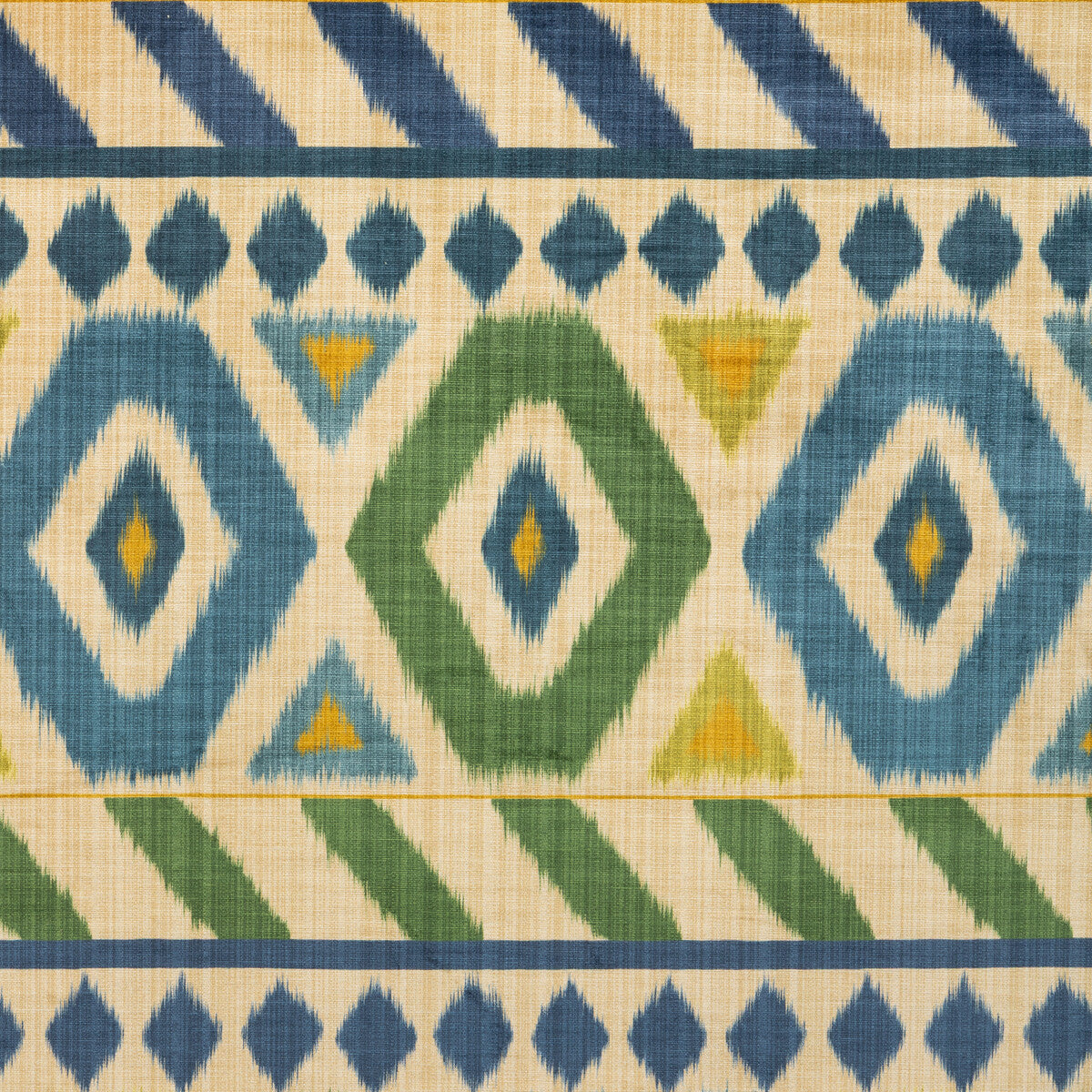 Uzbek Velvet fabric in green/blue color - pattern number 8025124.315.0 - by Brunschwig &amp; Fils in the Grand Voyage collection