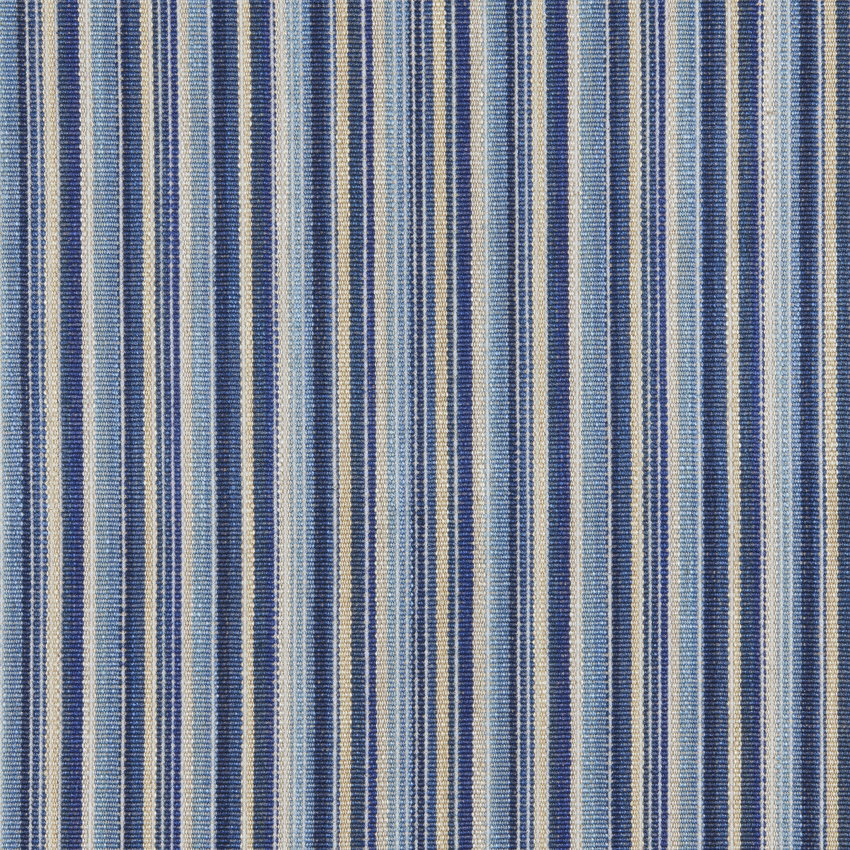 Cantal Stripe fabric in Blue color - pattern number 8026101.55.0 - by Brunschwig &amp; Fils in the Cantal Weaves collection