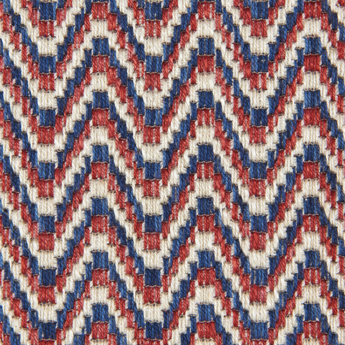 Laubinet Weave fabric in Red/Blue color - pattern number 8026102.195.0 - by Brunschwig &amp; Fils in the Cantal Weaves collection
