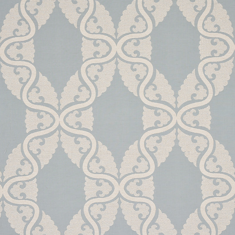 Siljan fabric in sky color - pattern number 80311 - by Schumacher in the New Traditional collection