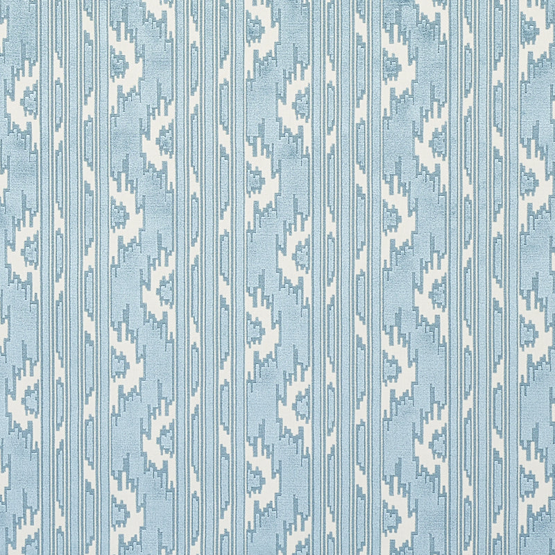 Murat Velvet fabric in sky color - pattern number 80320 - by Schumacher in the East Meets West collection