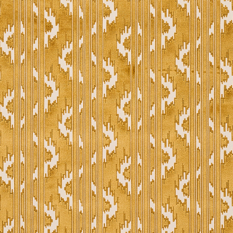Murat Velvet fabric in gold color - pattern number 80321 - by Schumacher in the East Meets West collection