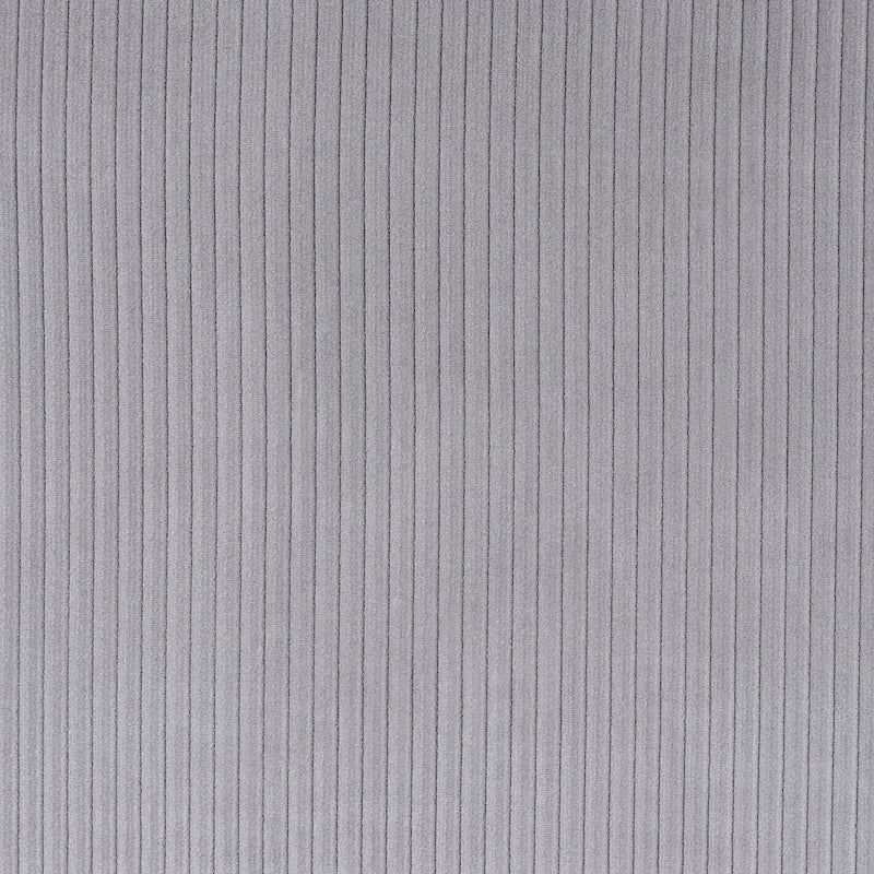 Wyatt Corduroy fabric in steel grey color - pattern number 80451 - by Schumacher in the Perfect Basics: Velvet collection