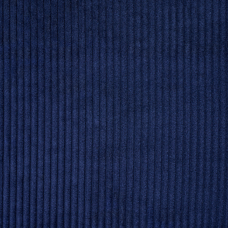 Wyatt Corduroy fabric in navy color - pattern number 80452 - by Schumacher in the Perfect Basics: Velvet collection