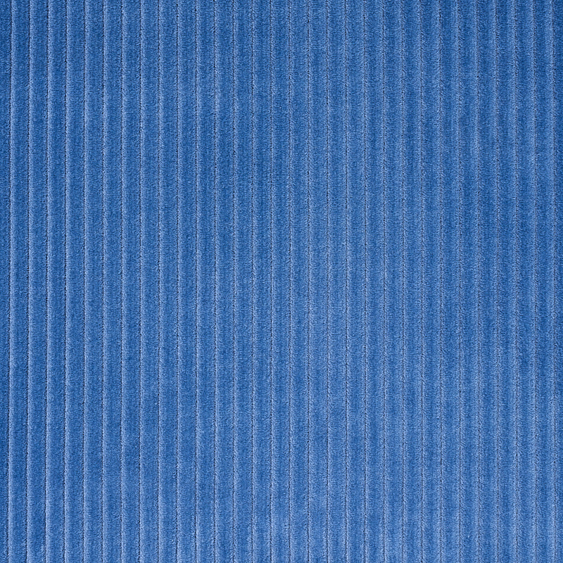 Wyatt Corduroy fabric in cadet blue color - pattern number 80453 - by Schumacher in the Perfect Basics: Velvet collection