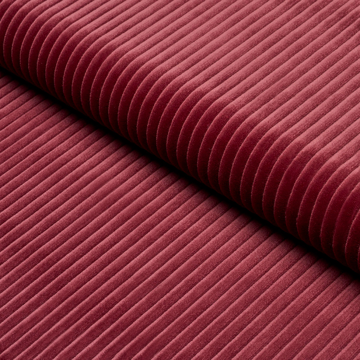 Wyatt Corduroy fabric in merlot color - pattern number 80457 - by Schumacher in the Atelier Paris collection