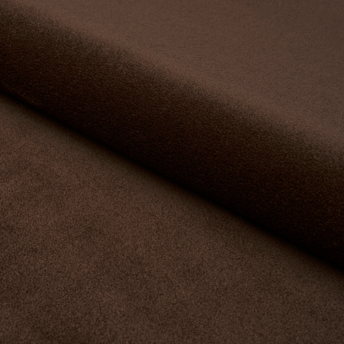 Hermine Virgin Wool fabric in chocolate color - pattern number 80475 - by Schumacher in the Patterson Flynn collection