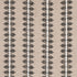 Alva Hand Block Print fabric in black color - pattern number 80523 - by Schumacher in the New Traditional collection