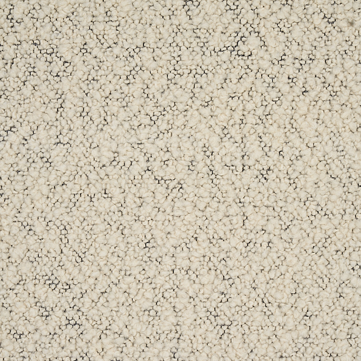 Margarete Boucle fabric in ivory on charcoal color - pattern number 80530 - by Schumacher in the Patterson Flynn collection