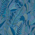 Japura Forest fabric in blues color - pattern number 80563 - by Schumacher in the Mystique collection