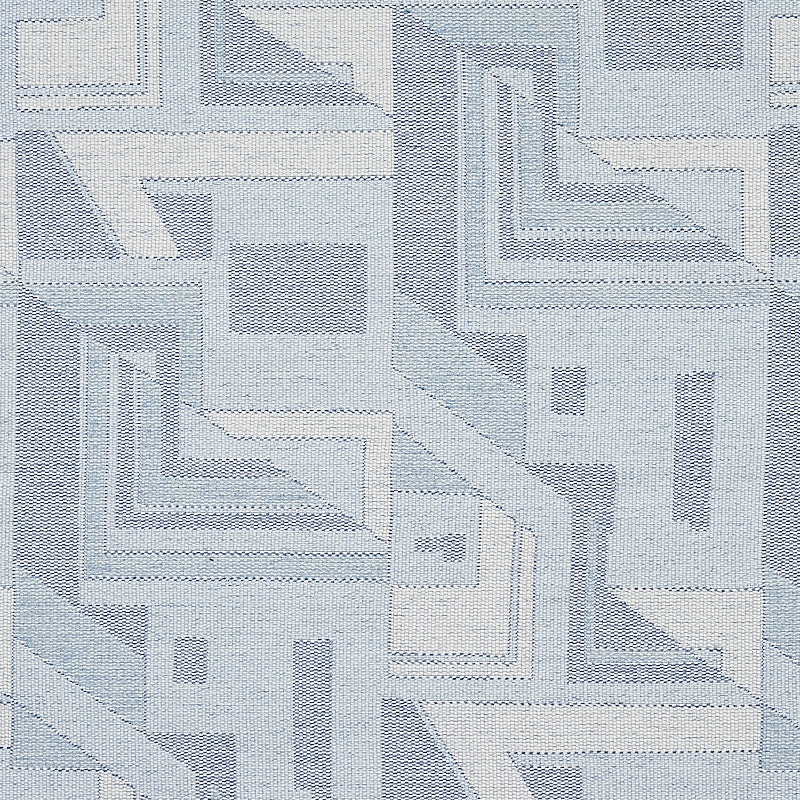 Zsuzsa fabric in chambray color - pattern number 80581 - by Schumacher in the Tapis collection
