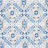 Tiraz Velvet fabric in indigo color - pattern number 80601 - by Schumacher in the Tapis collection