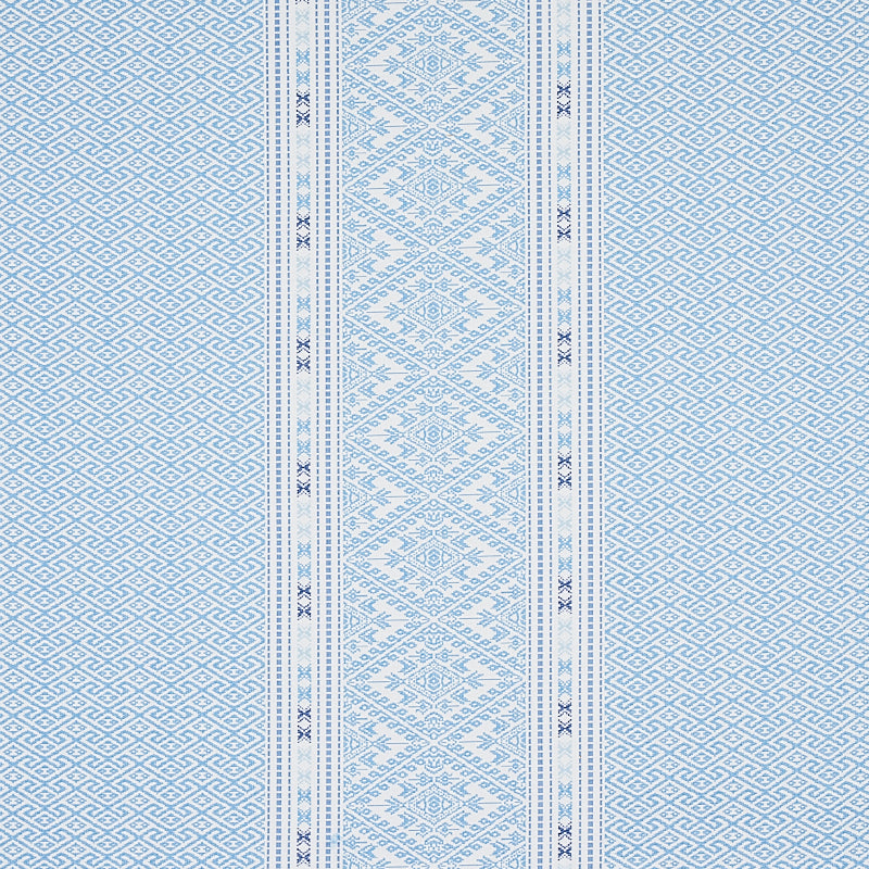 Ruiz Jacquard fabric in sky color - pattern number 80611 - by Schumacher in the Tapis collection