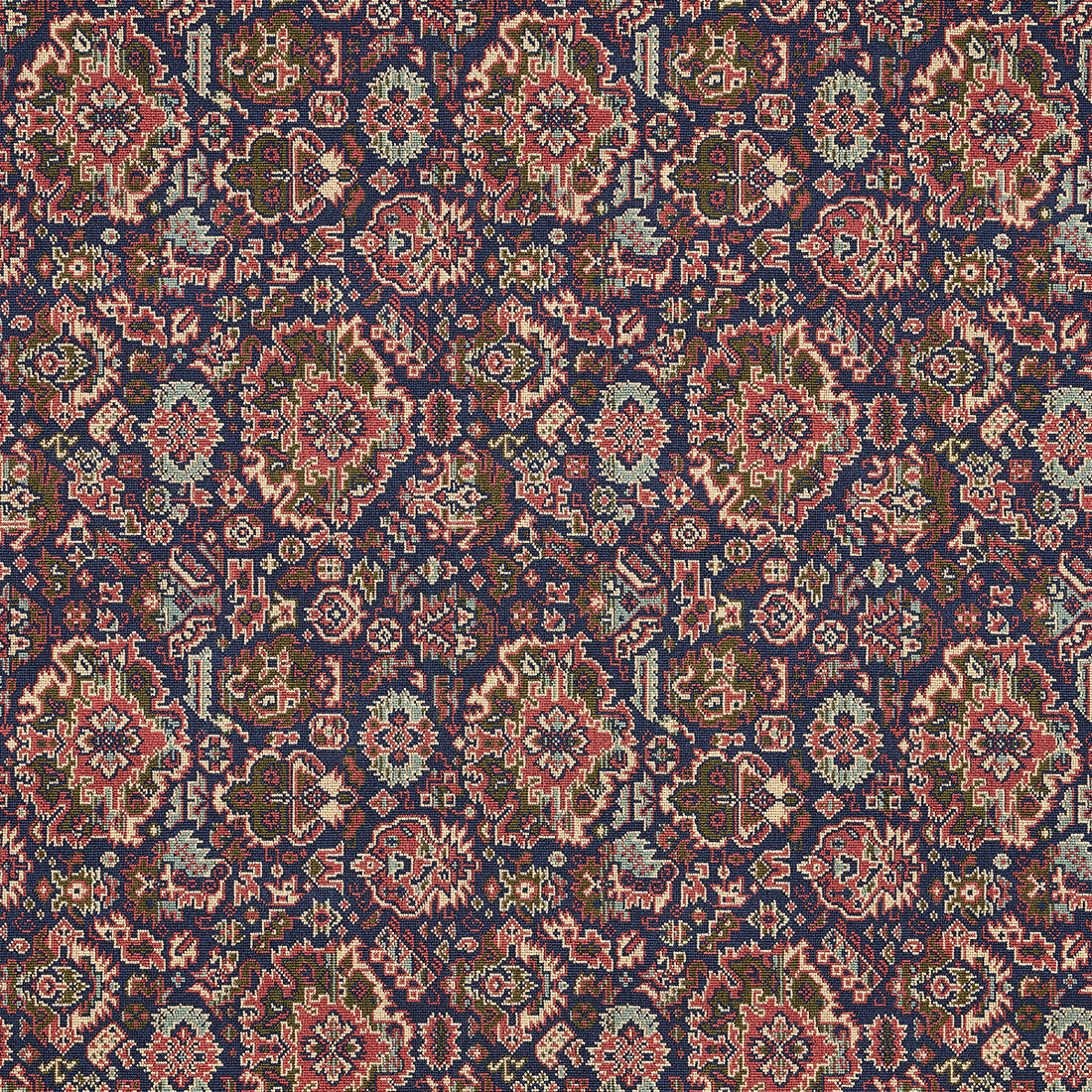 Pallay Epingle fabric in multi color - pattern number 80621 - by Schumacher in the Bohemia collection