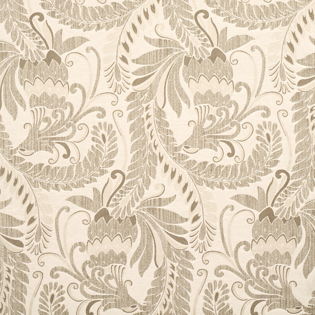 Orley Jaquard fabric in neutral color - pattern number 80640 - by Schumacher in the Tapis collection