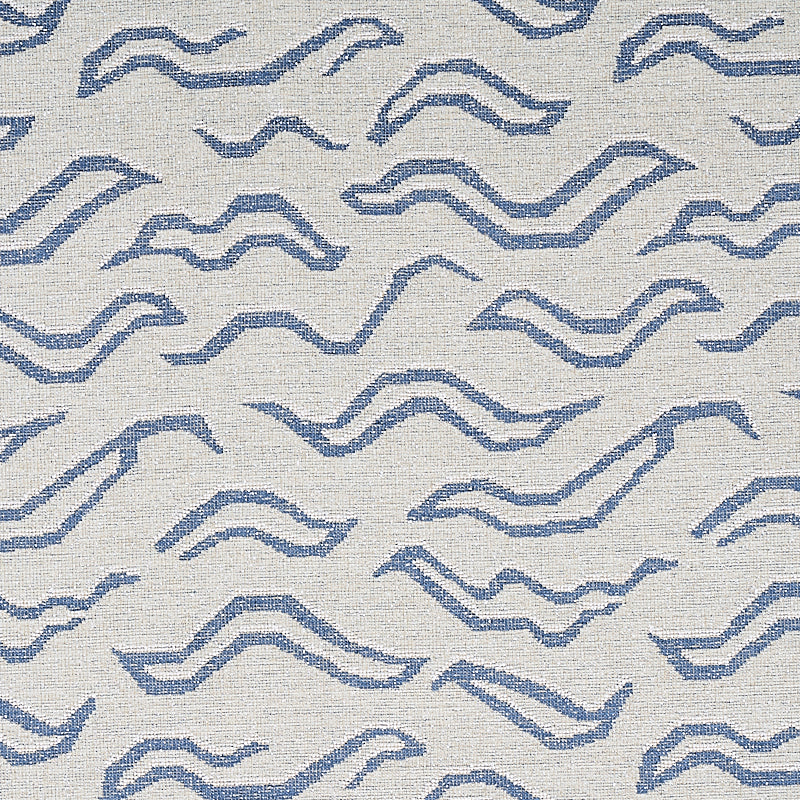 Kata fabric in denim color - pattern number 80682 - by Schumacher in the Tapis collection