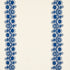 Theodora Embroidery fabric in blue color - pattern number 80741 - by Schumacher in the Cabana collection