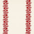 Theodora Embroidery fabric in red color - pattern number 80742 - by Schumacher in the Cabana collection