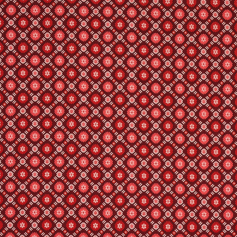 Larissa fabric in burgundy color - pattern number 80771 - by Schumacher in the Cabana collection