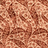 Saz Paisley Silk Velvet fabric in terracotta color - pattern number 80781 - by Schumacher in the Le Max collection