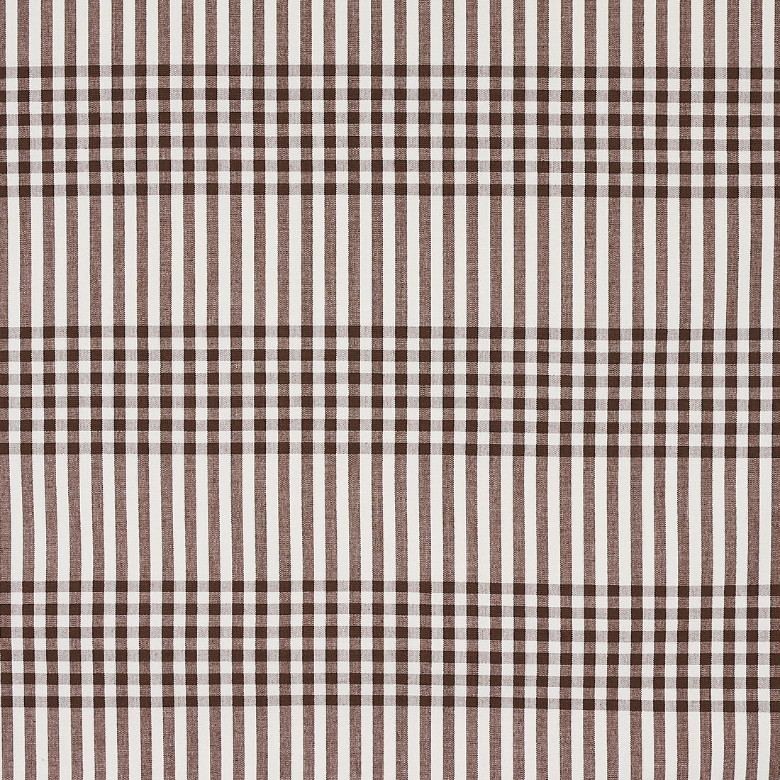 Bergen Plaid fabric in brown color - pattern number 80801 - by Schumacher in the Smith Street collection