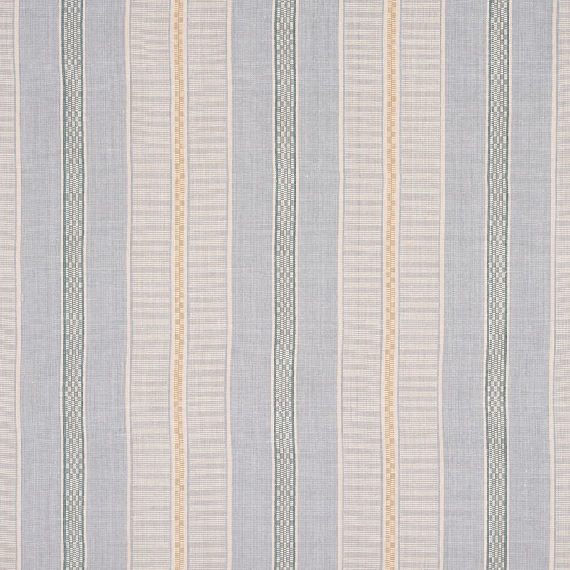Scoop Hand Woven Stripe fabric in breeze color - pattern number 80811 - by Schumacher in the A Rum Fellow collection