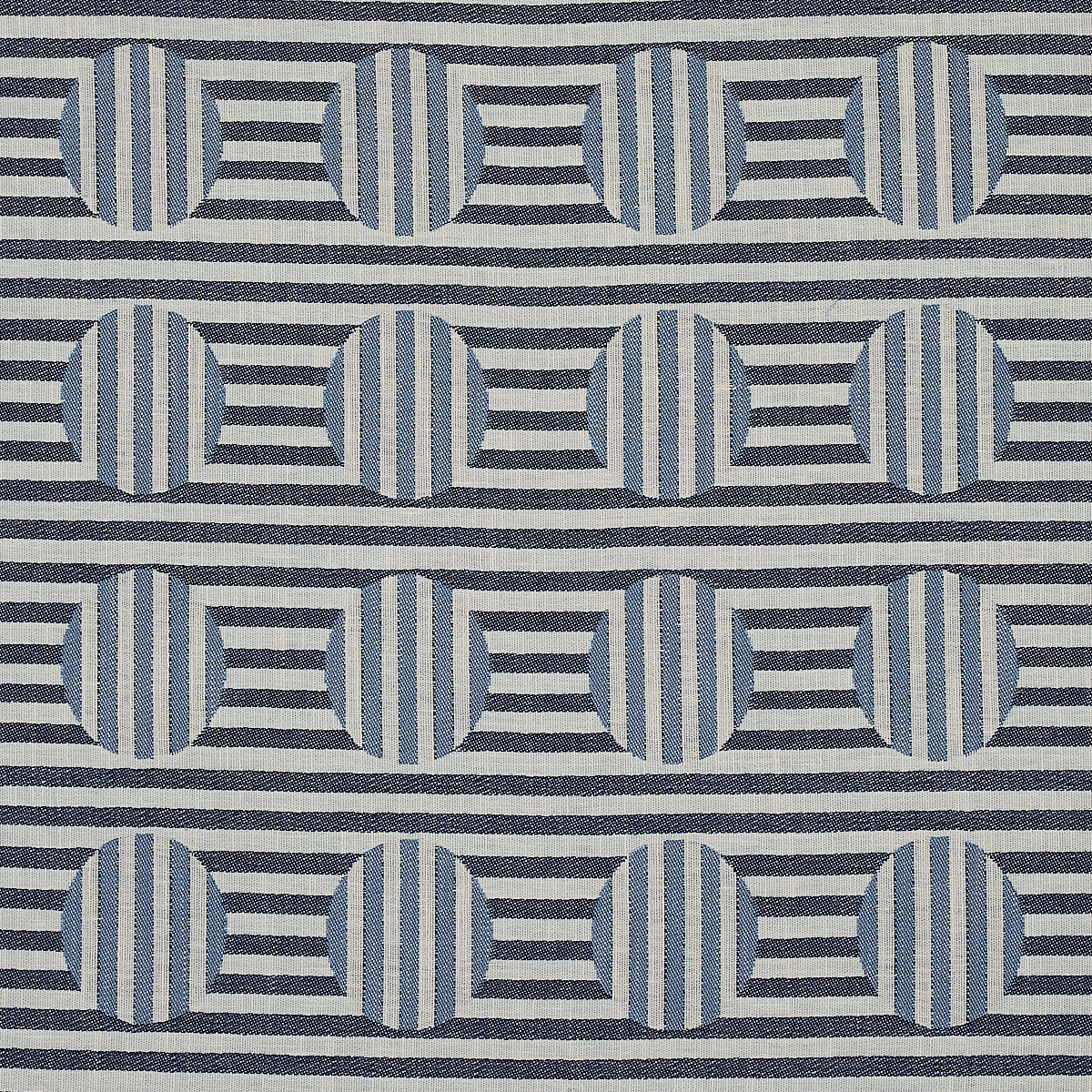 Soto fabric in denim color - pattern number 80840 - by Schumacher in the Smith Street collection