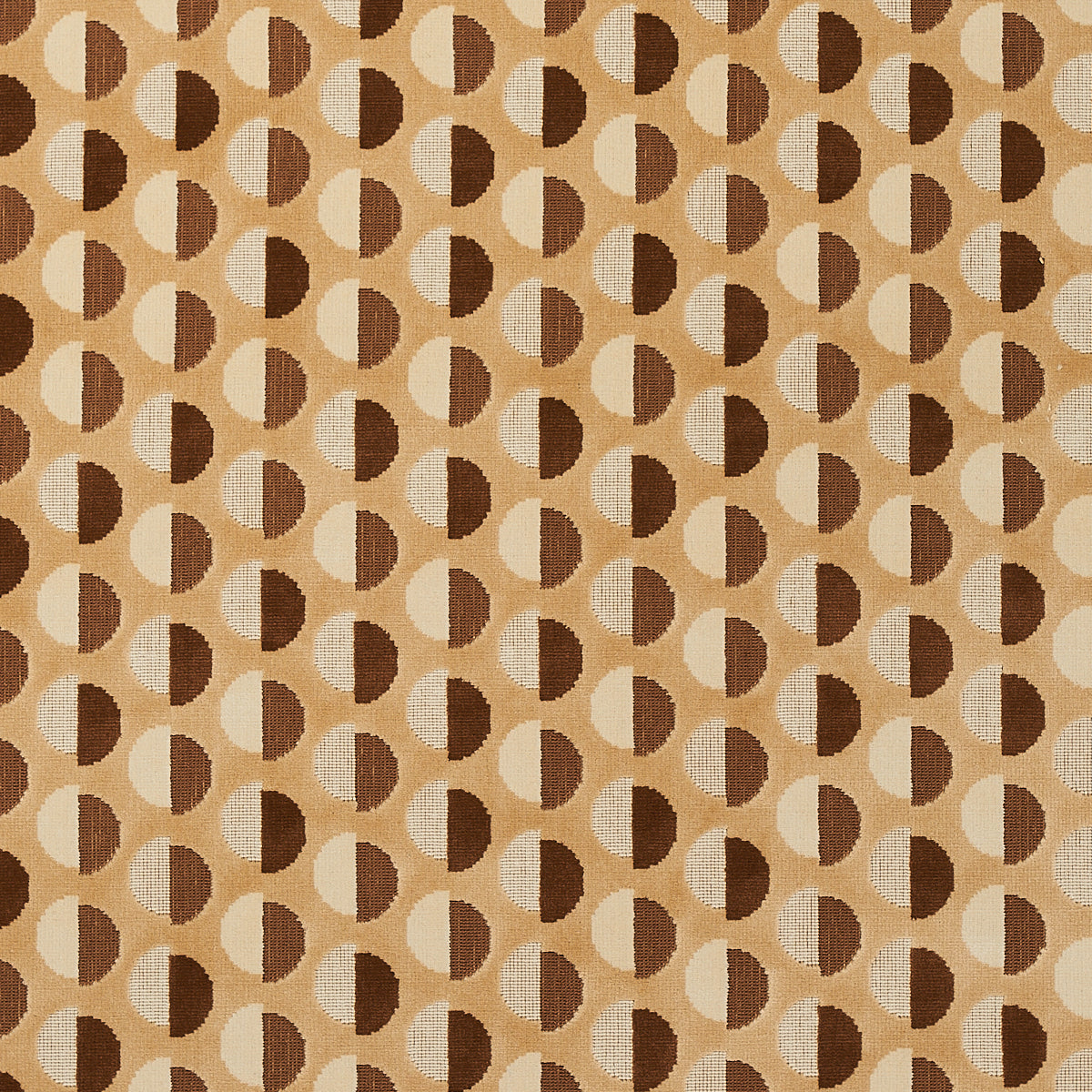 Half Moon Velvet fabric in camel color - pattern number 80852 - by Schumacher in the Smith Street collection