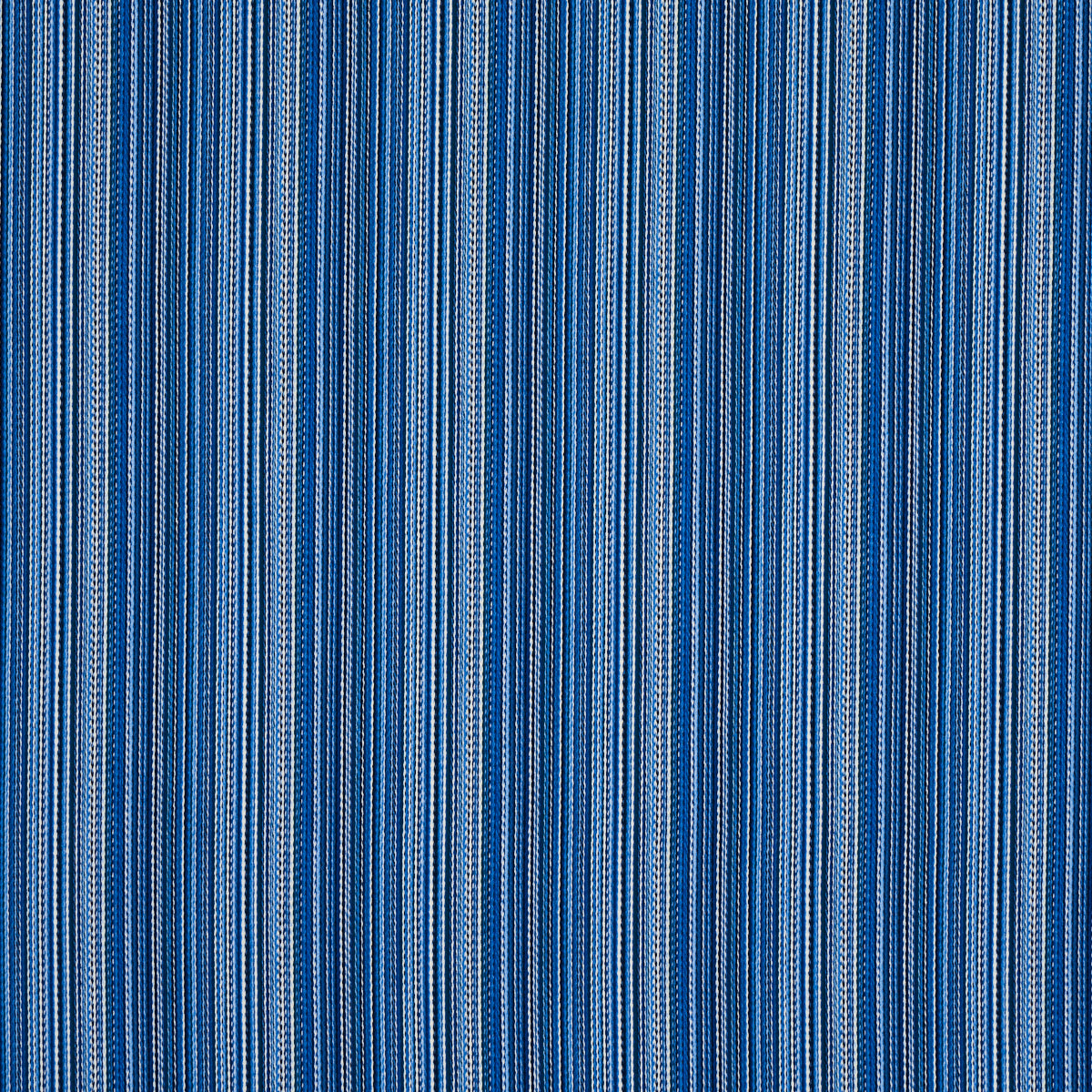 Fino Stripe Indoor Outdoor fabric in cobalt color - pattern number 81070 - by Schumacher in the Indoor/Outdoor collection