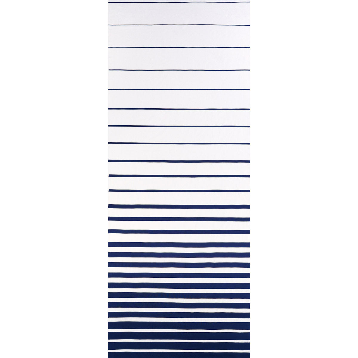Ribbon Applique Panel fabric in navy on ivory color - pattern number 81141 - by Schumacher in the Miles Redd collection