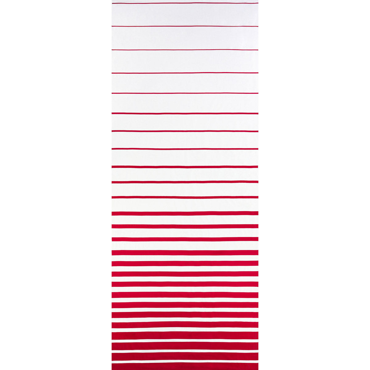 Ribbon Applique Panel fabric in red on ivory color - pattern number 81143 - by Schumacher in the Miles Redd collection