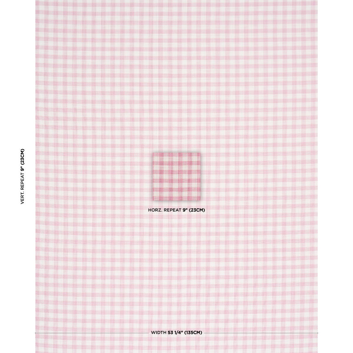 Martina Plaid Indoor/Outdoor fabric in Pink color - pattern number 81414 - by Schumacher in the Perennial Favorites collection