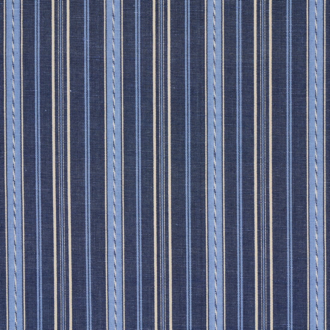 Lightfoot Stripe fabric in delft color - pattern number 81440 - by Schumacher in the Williamsburg collection