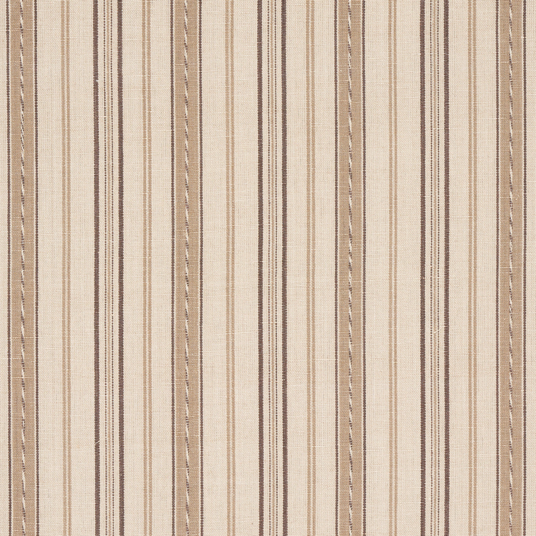 Lightfoot Stripe fabric in coffee color - pattern number 81441 - by Schumacher in the Williamsburg collection