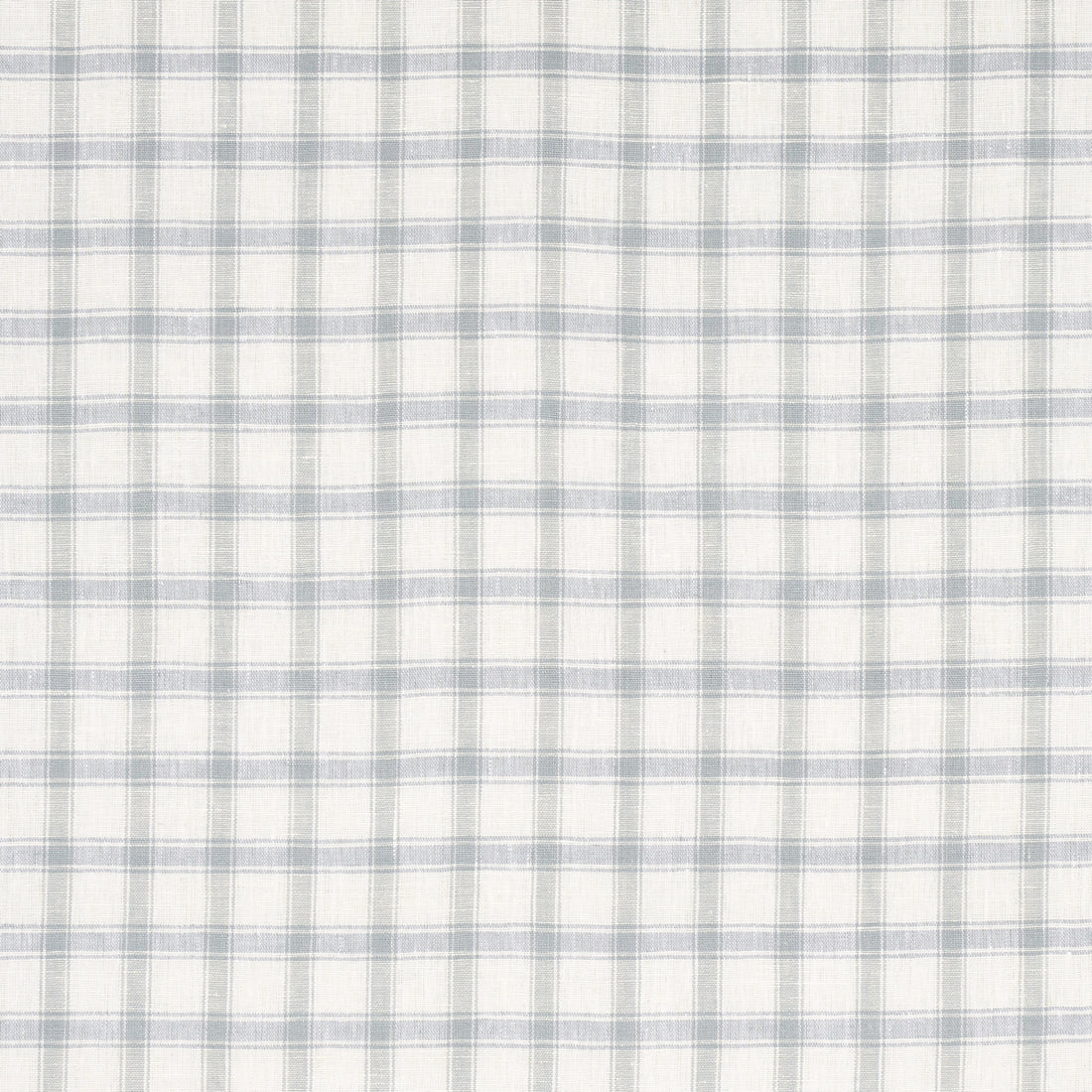 Crawford Linen Check fabric in jasper blue color - pattern number 81450 - by Schumacher in the Williamsburg collection