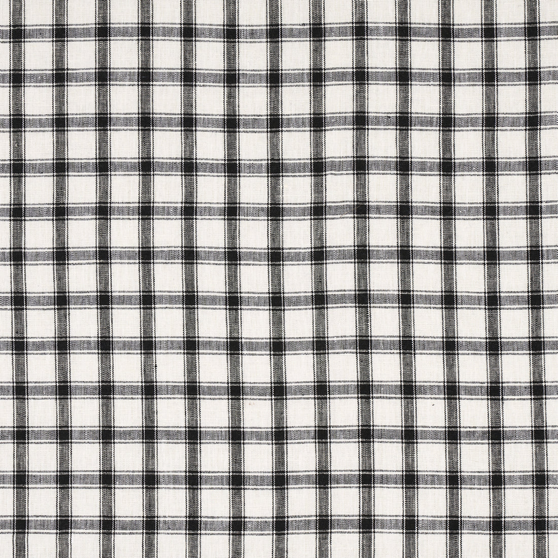 Crawford Linen Check fabric in basalt color - pattern number 81452 - by Schumacher in the Williamsburg collection