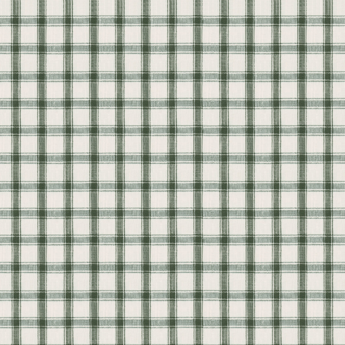 Crawford Linen Check fabric in Forest color - pattern number 81456 - by Schumacher in the Woven Essentials collection