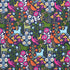 Lupita Embroidery fabric in multi on navy color - pattern number 81520 - by Schumacher in the Uncommon Threads collection