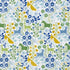 Lupita Embroidery fabric in green and blue color - pattern number 81521 - by Schumacher in the Uncommon Threads collection