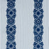 Joelle Stripe fabric in blue color - pattern number 81541 - by Schumacher in the Uncommon Threads collection